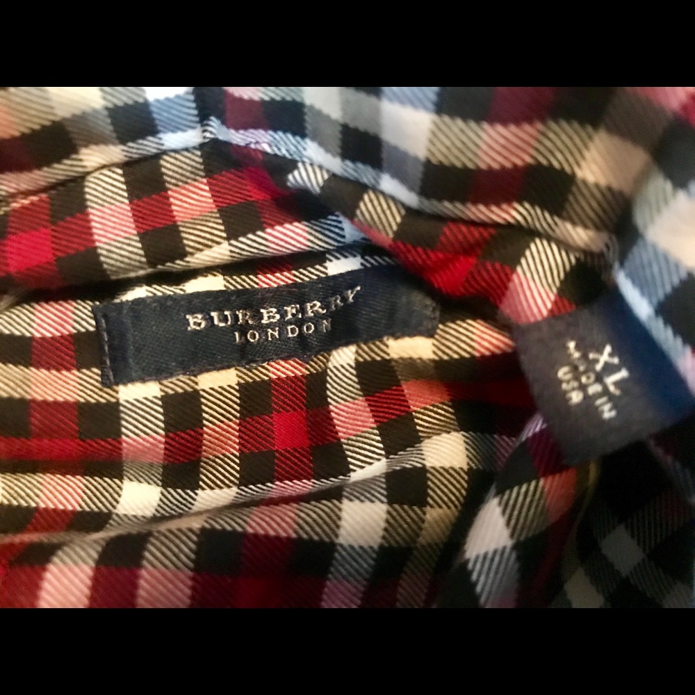Burberry London nova check button down shirt xl